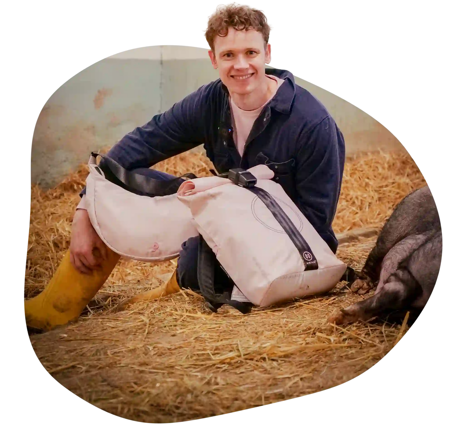 Adrian mit Schweine Edition
